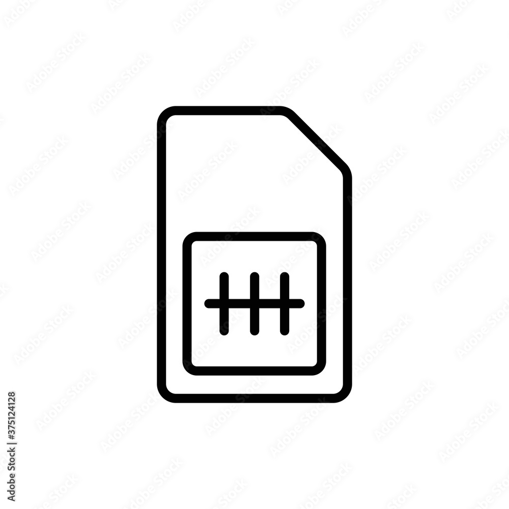 Sim card vector icon. Sim card icon symbol. Sim card - mobile slot icon. Mobile Cellular Phone Sim Card Chip Isolated Sim card vector icon. Sim card icon symbol. Sim card - mobile slot icon. Mobile Cellular Phone Sim Card Chip Isolated
