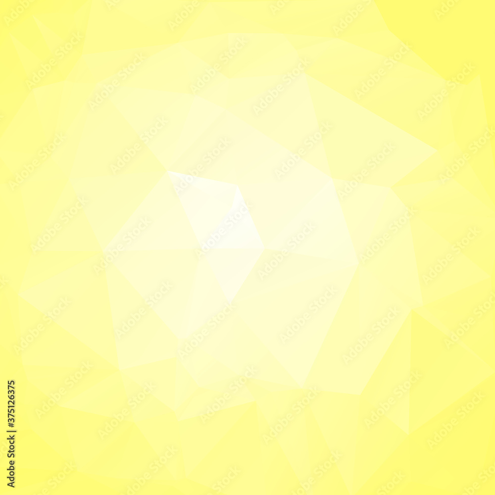 Soft Yellow Abstract Low Poly Geometric Gradient Polygonal Background Vector Illustration