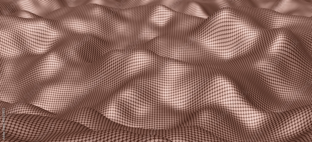 3d illustration particle wave wave Wave point technology background poster design For websites and advertising publications 3d illustration particle wave wave Wave point technology background poster design For websites and advertising publications