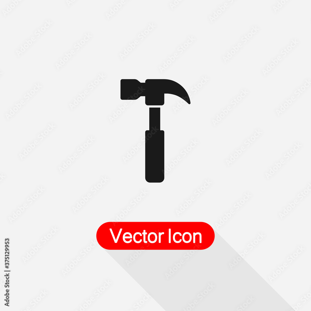 Hammer Icon, Carpenter Hammer Icon Vector Illustration Eps10 Hammer Icon, Carpenter Hammer Icon Vector Illustration Eps10