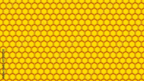Honeycomb pattern  yellow and red  large pattern size  for the background
