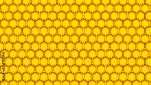 Honeycomb pattern, yellow and red, extra large pattern size, for the background