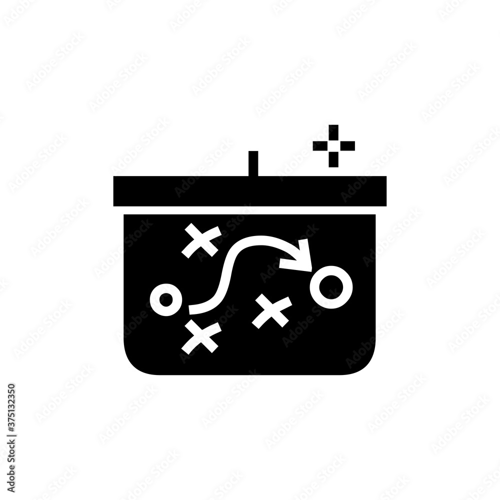 Strategy. Icon for business, finance and marketing strategy - glyph series