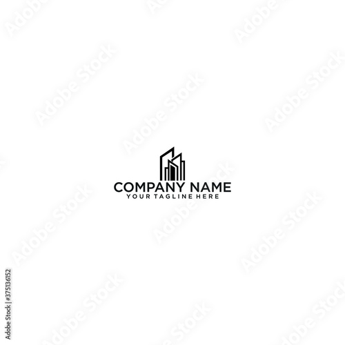 Real estate building logo identity Premium 
