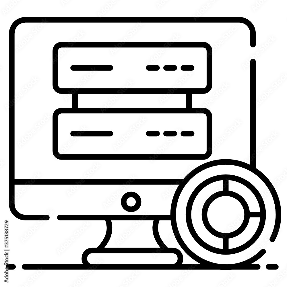 Secondary data storage, vector in editable style
Secondary data storage, vector in editable style