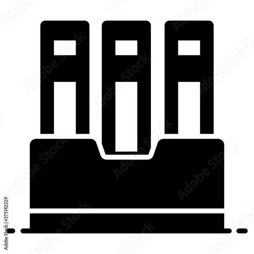 
Vector design of archives in modern style, official document
