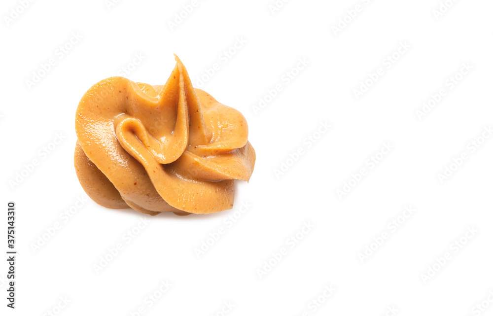 close up of peanut butter isolated on white background, File contains a clipping path. close up of peanut butter isolated on white background, File contains a clipping path.