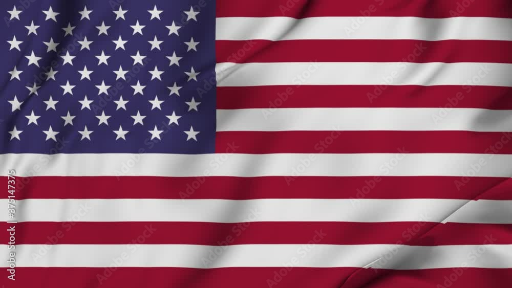 American waving flags in infinite loop American waving flags in infinite loop