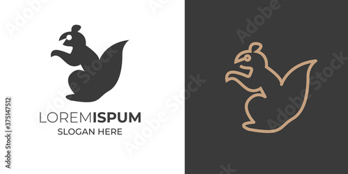 Kangaroo silhouette for logo design in color and black-and-white. Vector illustration.kangaroo vintage logo ,retro logo ,minimal design black vector ,line art business logo with baby kangaroo 8