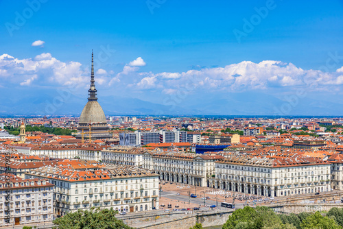 Wallpaper Mural View of Turin city center with landmark of Mole Antonelliana - Turin, Italy, Europe
 Torontodigital.ca