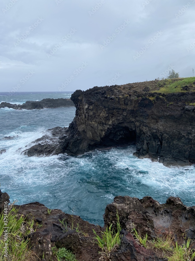 Grotte immergée de l'île de Pâques