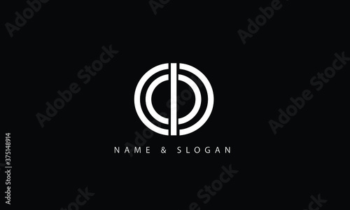 IO, OI, I, O abstract letters logo monogram