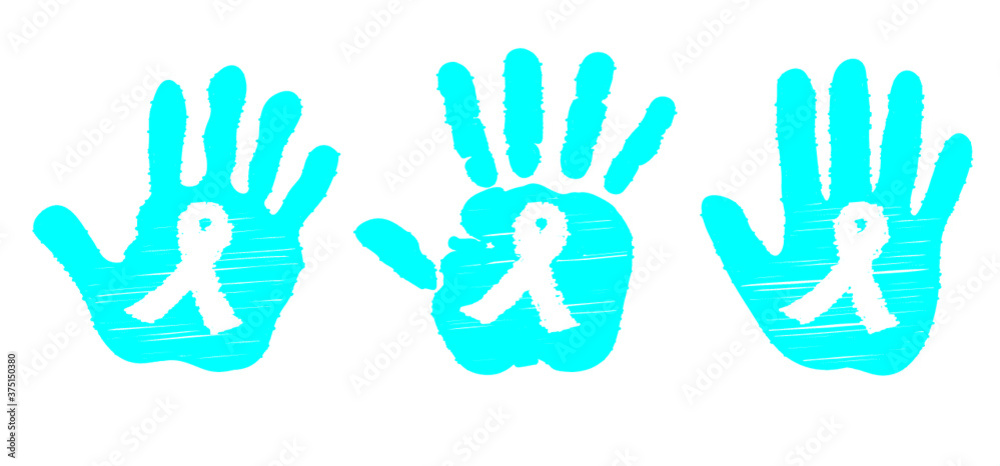 Mens psa prostate cancer. November. Blue ribbons background. Awareness month. World Cancer day. Medical blue ribbons logo. Men oncological disease support campaign, masculine health care. No shave. Mens psa prostate cancer. November. Blue ribbons background. Awareness month. World Cancer day. Medical blue ribbons logo. Men oncological disease support campaign, masculine health care. No shave.