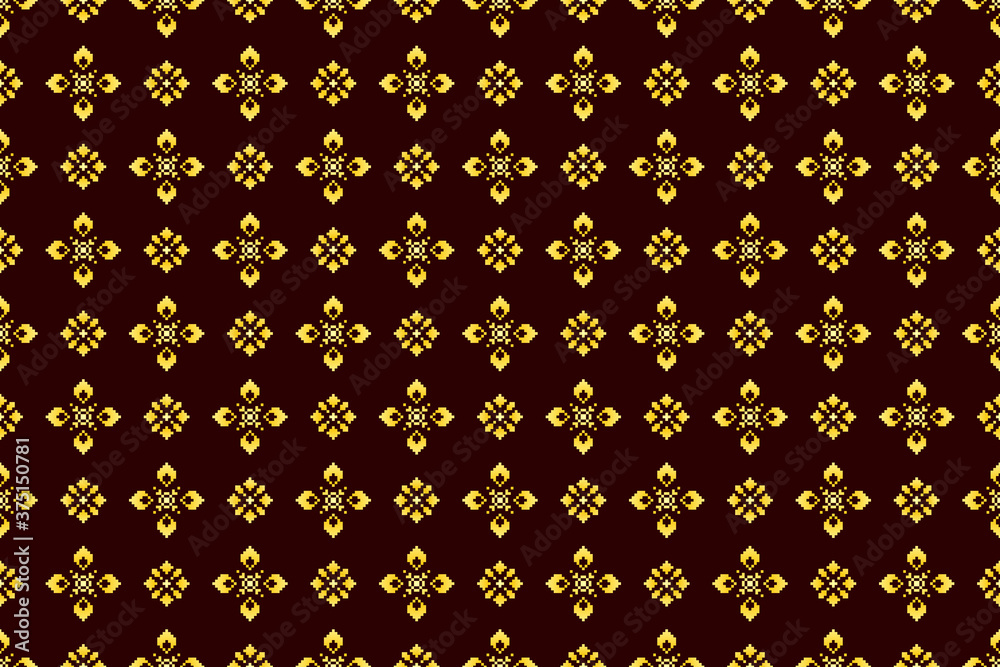 Seamless lace pattern with folkloric floral ornament in scandinavian retro style. Stock illustration for background, wallpaper, textile, scrapbooking, wrapping paper. Seamless lace pattern with folkloric floral ornament in scandinavian retro style. Stock illustration for background, wallpaper, textile, scrapbooking, wrapping paper.