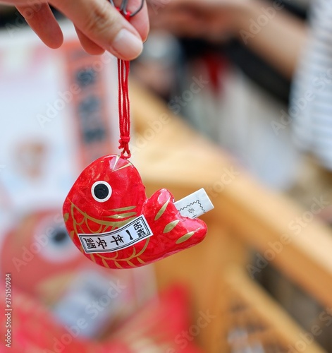 川越氷川神社の鯛みくじ photo