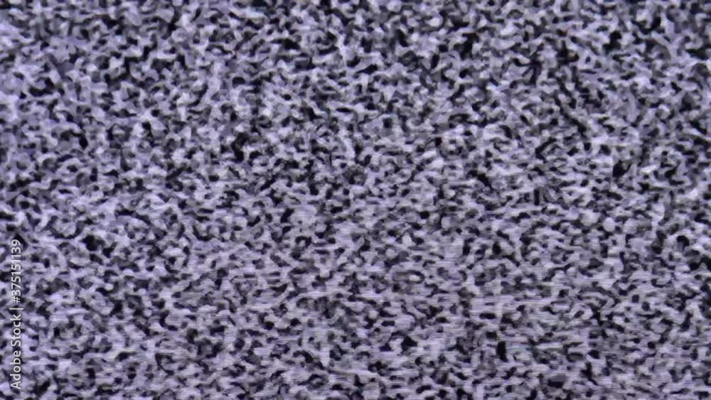 Close up of TV Stactic Close up of TV Stactic