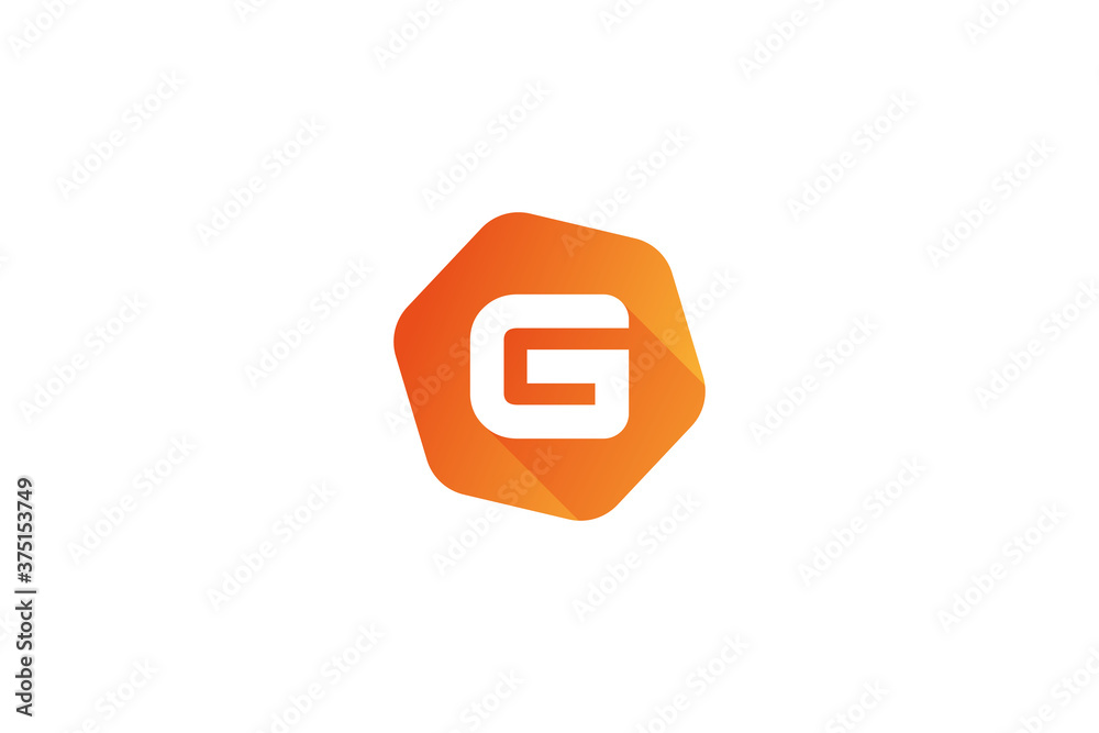 Letter G logo design . modern letter G in the rounded corner hexagon . vector illustration Letter G logo design . modern letter G in the rounded corner hexagon . vector illustration