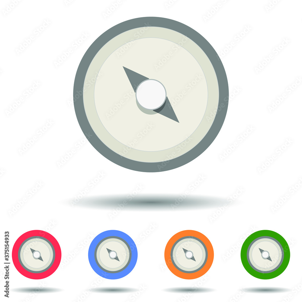 Minimalist compass icon vector logo isolated on background Minimalist compass icon vector logo isolated on background