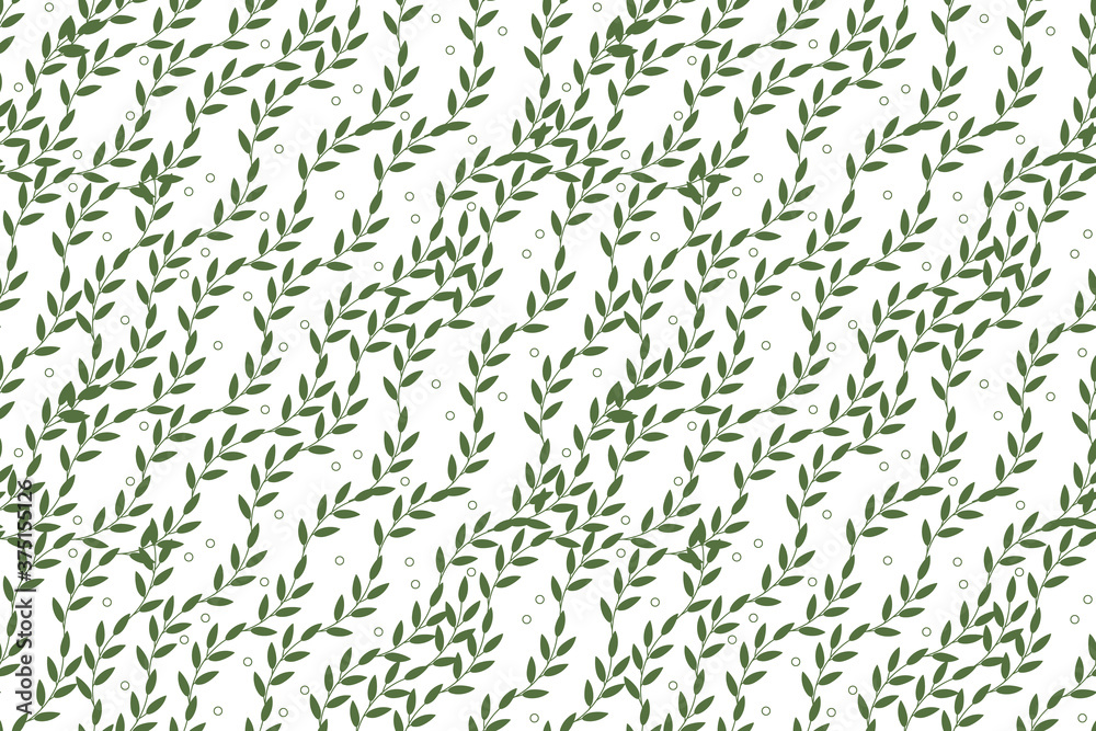 Vector seamless pattern in natural farmhouse style with cute simple branches, leaves. Design for textiles, fabric, wallpaper, wrapping paper, homeware, home decor, web design. Vector seamless pattern in natural farmhouse style with cute simple branches, leaves. Design for textiles, fabric, wallpaper, wrapping paper, homeware, home decor, web design.