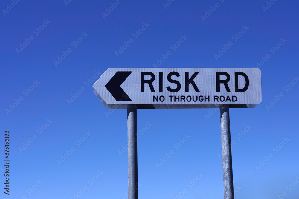 Rectangular picture of Risk Road sign 