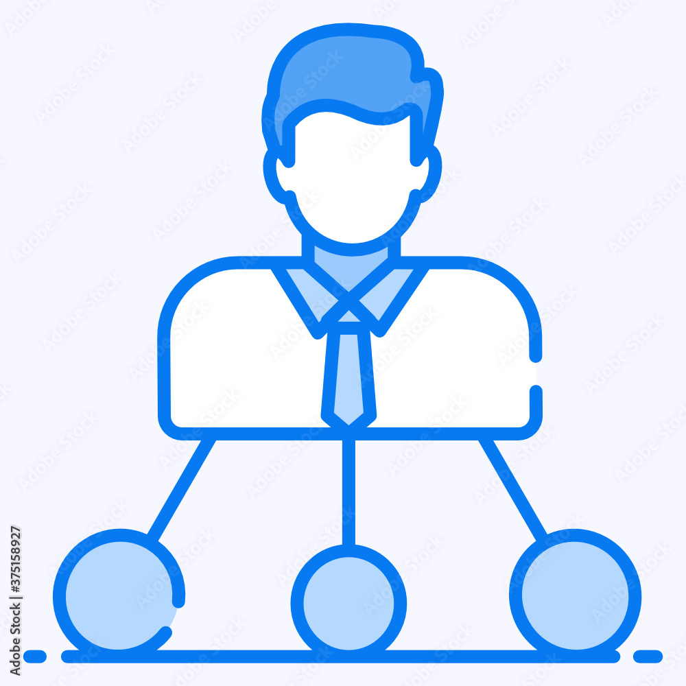 Human avatar with a network of nodes commemorating personal contacts icon in
style
Human avatar with a network of nodes commemorating personal contacts icon in
style