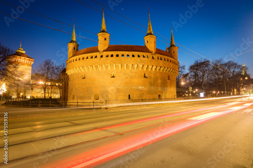 Barbakan and Florian Gate in Krakow