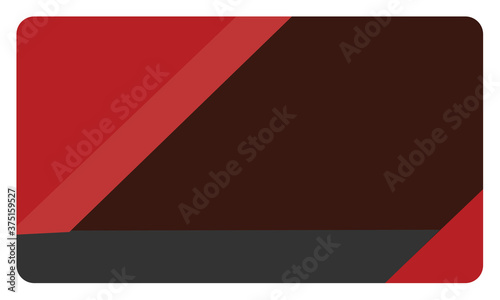 Free Download vector illustration of a red card - GFXLoad