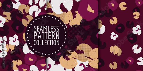 Floral seamless pattern collection. Vector design for paper, fabric, interior decor and cover