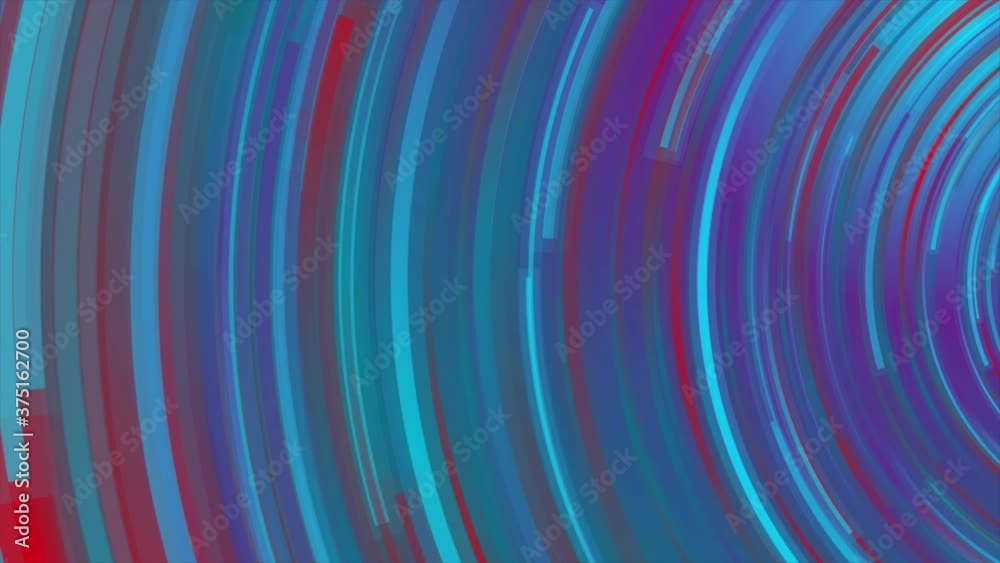 Bright circular lines abstract futuristic technology motion design