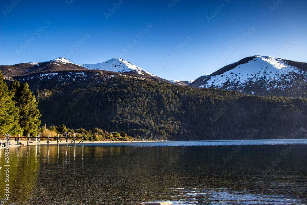 Lake In San Carlos de Bariloche, Patagonia Argentina, Sunset