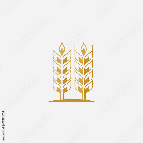 Agriculture wheat  logo vector © Ony98
