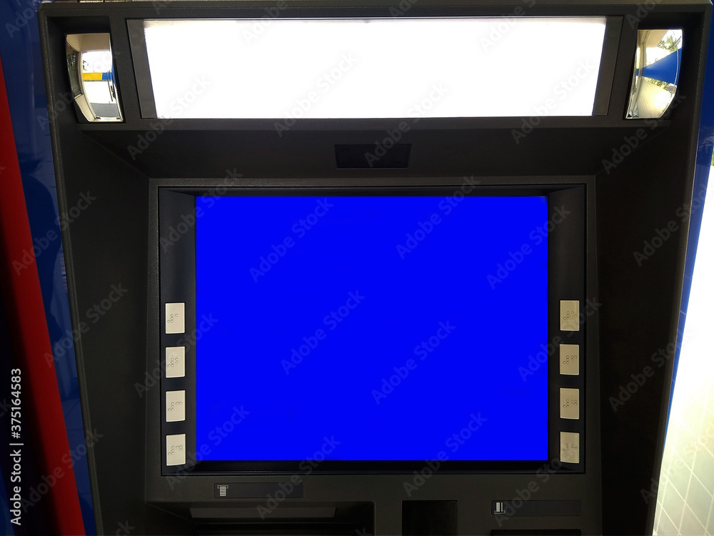 Blue screen atm machine Blue screen atm machine