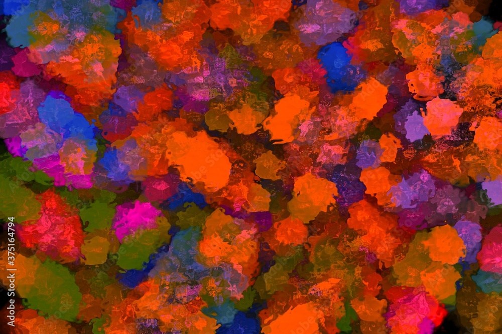 abstract colorful background with watercolor splashes