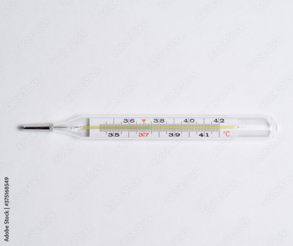 thermometer on white background thermometer on white background