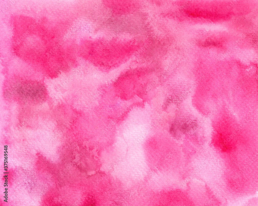 Fototapeta premium Watercolor texture pink abstract background 