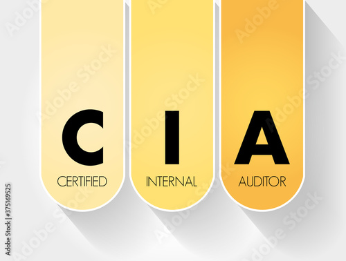 CIA - Central Intelligence Agency acronym, concept background