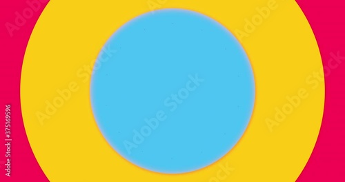 Colorful bright abstract circle screen loader or Loopless motion design for intro or translation. 4k resolution animation. photo