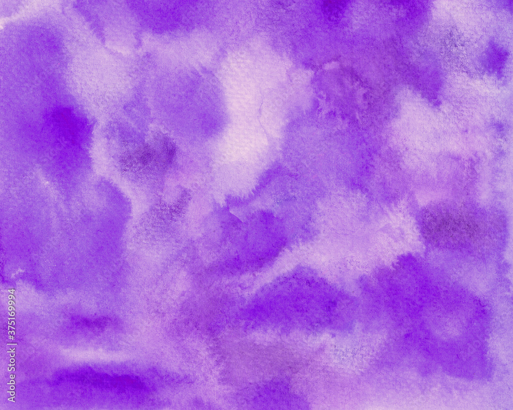 Watercolor texture purple abstract background 