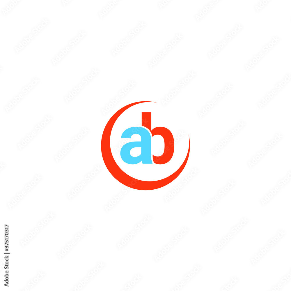 latter AB icon logo design. latter AB icon logo design.