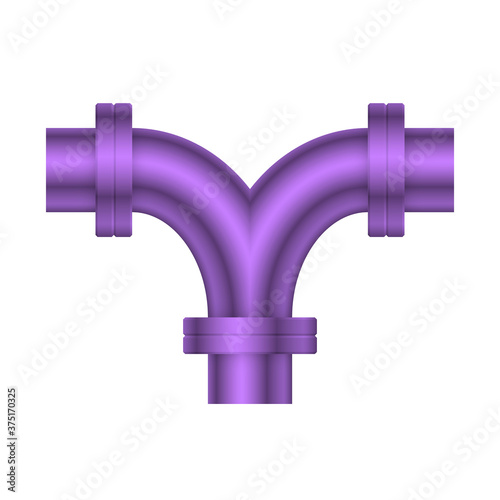 Pipe icon and flange fitting for pipeline connection with valve and other pipe. For transportation liquid or gas i.e.crude, oil, natural gas, sewage, wastewater. Also for plumbing and irrigation.