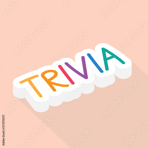 trivia word concept - vector illustration