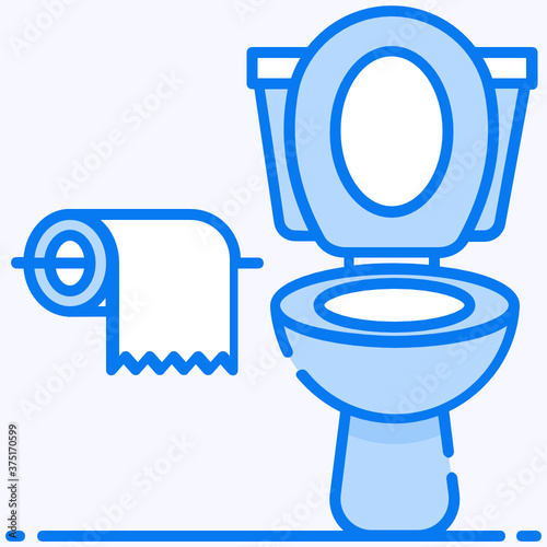 
Clean toilet seat, commode in design 
