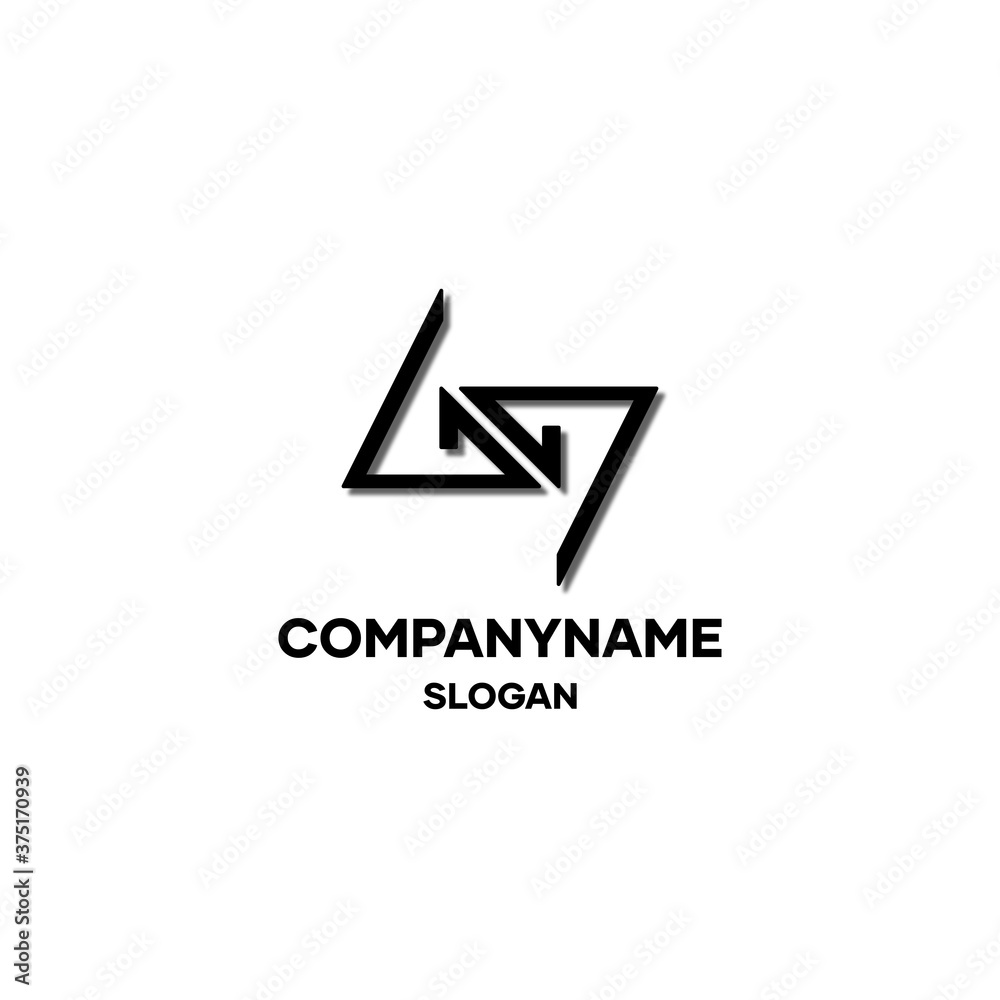Logos with unique abstract shapes, great for businesses and brands that contain abstract elements. vector illustration Logos with unique abstract shapes, great for businesses and brands that contain abstract elements. vector illustration