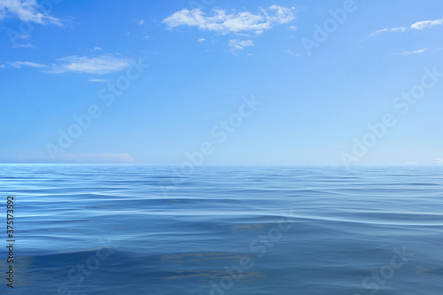 Seascape with blue sea and sky © vvicca