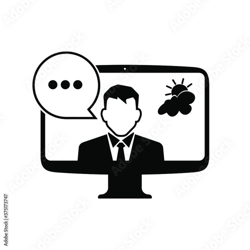 online weather icon on white background	