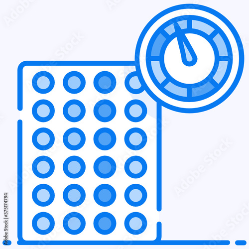 
Spinner game, icon of twister board 
