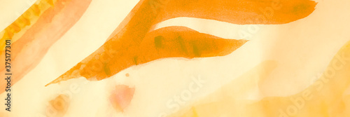 Minimal Paint. Simple Wallpaper. Orrange Creative Texture with Cold Stripe. Amber and Ochre Fire Grunge Print. Ginger Minimal Paint. Abstract Geometric Background.