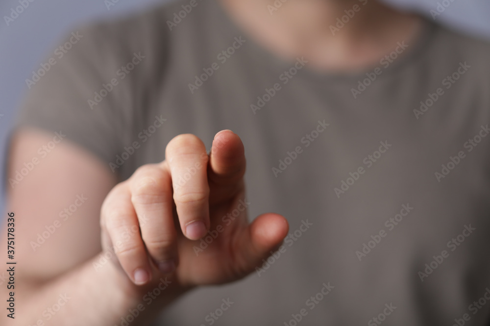 A man pressing button. Innovation technology internet business concept. Space for text. A man pressing button. Innovation technology internet business concept. Space for text.