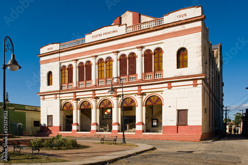 Photography Teatro Principal, Camaguey, Cuba, Unesco World Heritage Site.