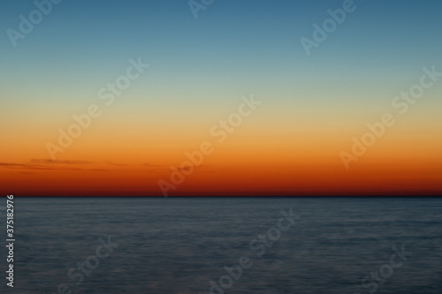 sunrise over the sea, morning colors